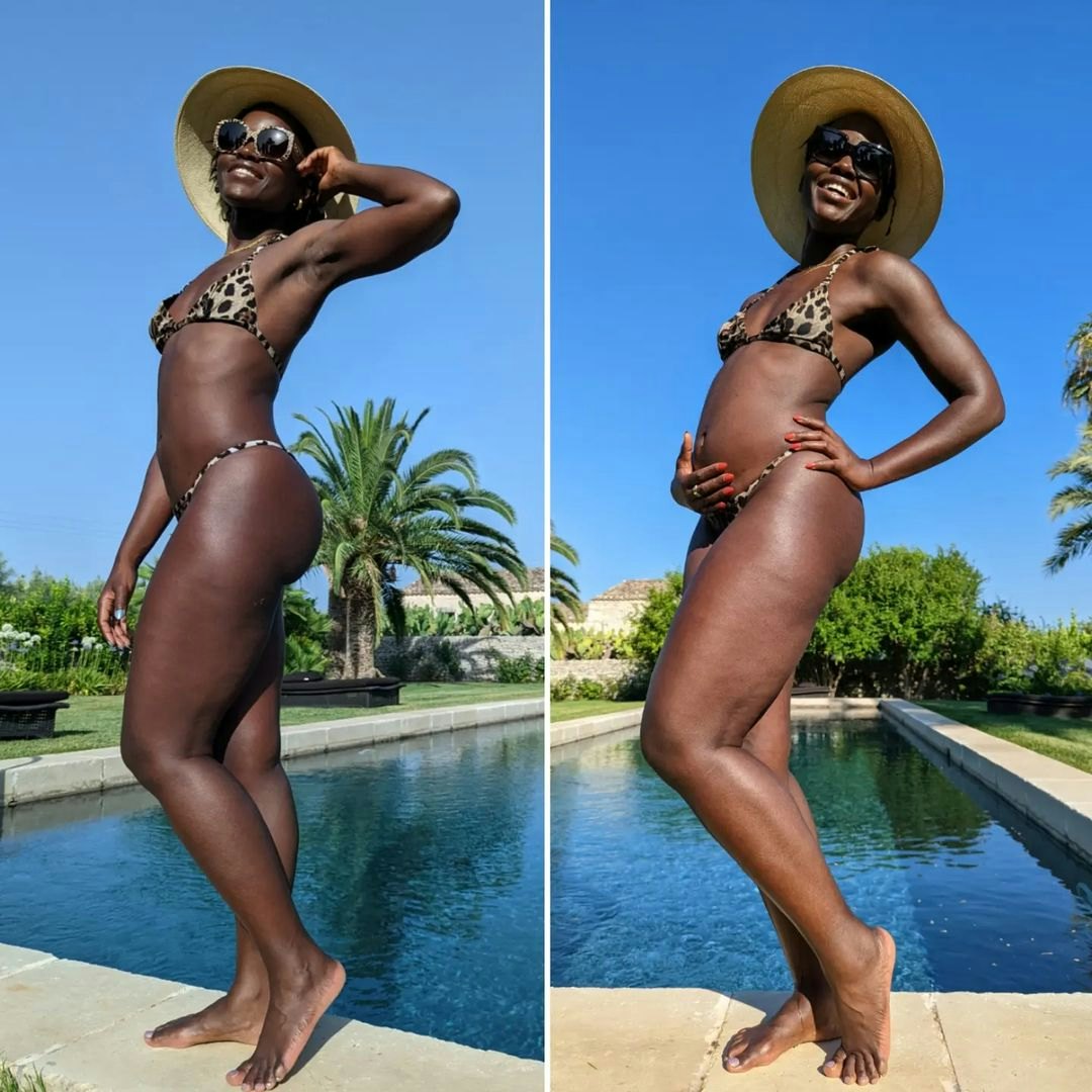 Lupita Nyong o s Animal Print Bikini Is The Cat s Meow