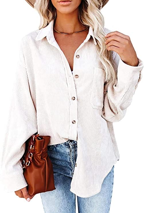 best oversized white button downs