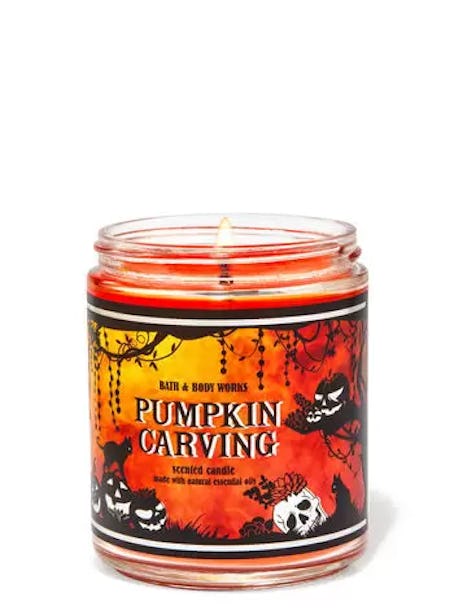This pumpkin candle is part of the Bath & Body Works Halloween 2022 collection. 