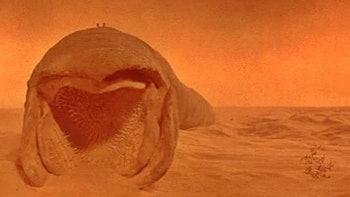 The sandworm in the 1984 'Dune.'