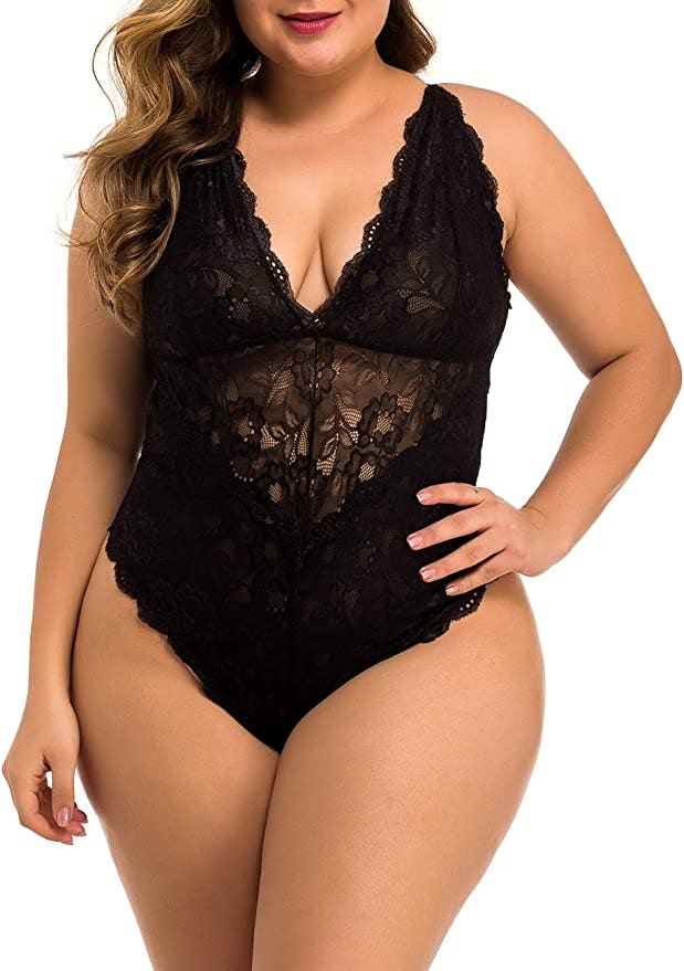 XAKALAKA Lace Teddy Bodysuit