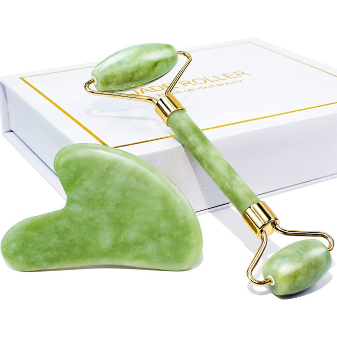 BAIMEI Jade Roller & Gua Sha Set