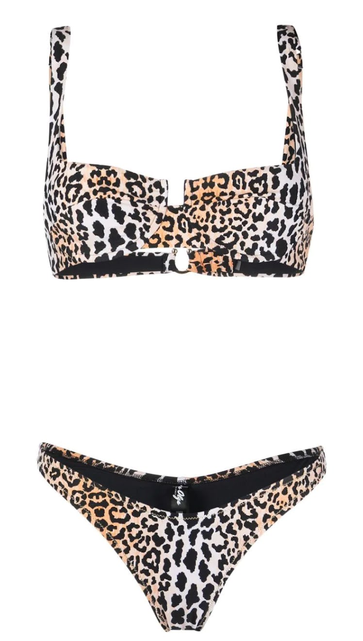 Leopard-Print Bikini Set