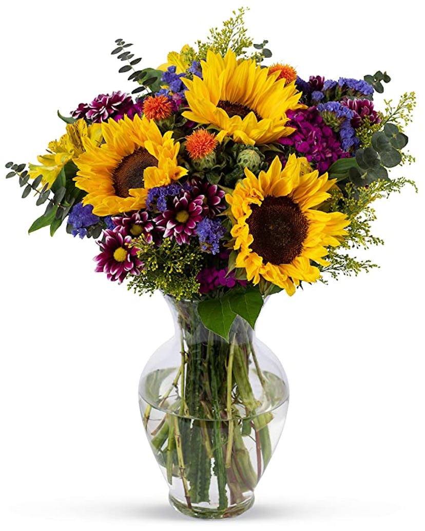  Roll over image to zoom in        VIDEO Benchmark Bouquets Flowering Fields, With Vase (Fresh Cut F...