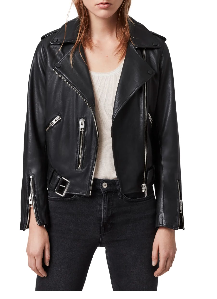 AllSaints Balfern Leather Biker Jacket