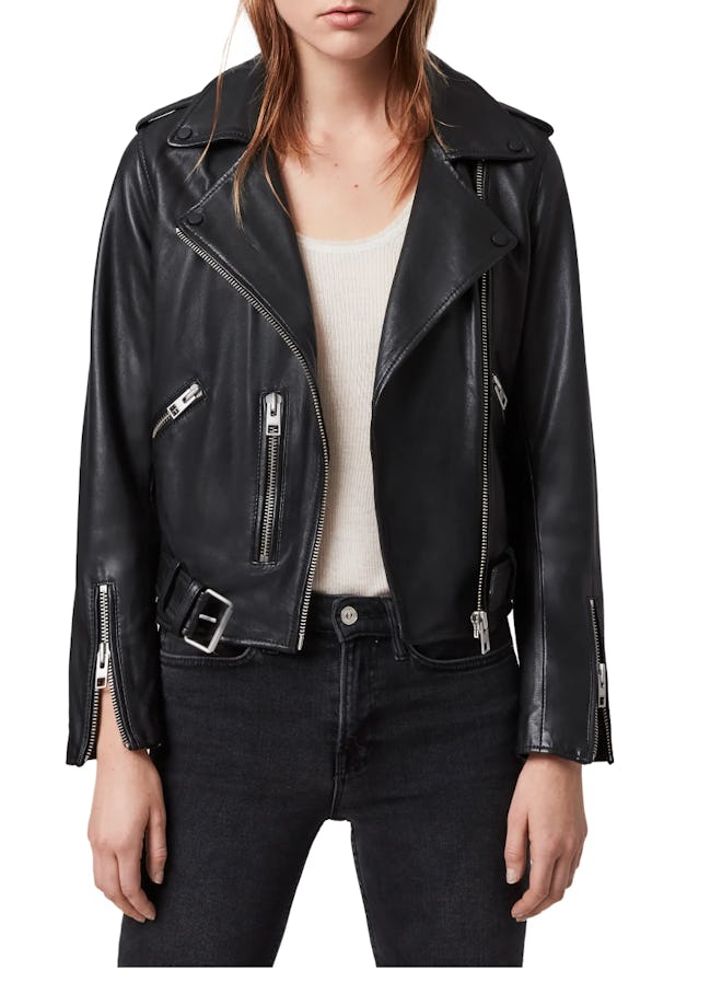 AllSaints Balfern Leather Biker Jacket