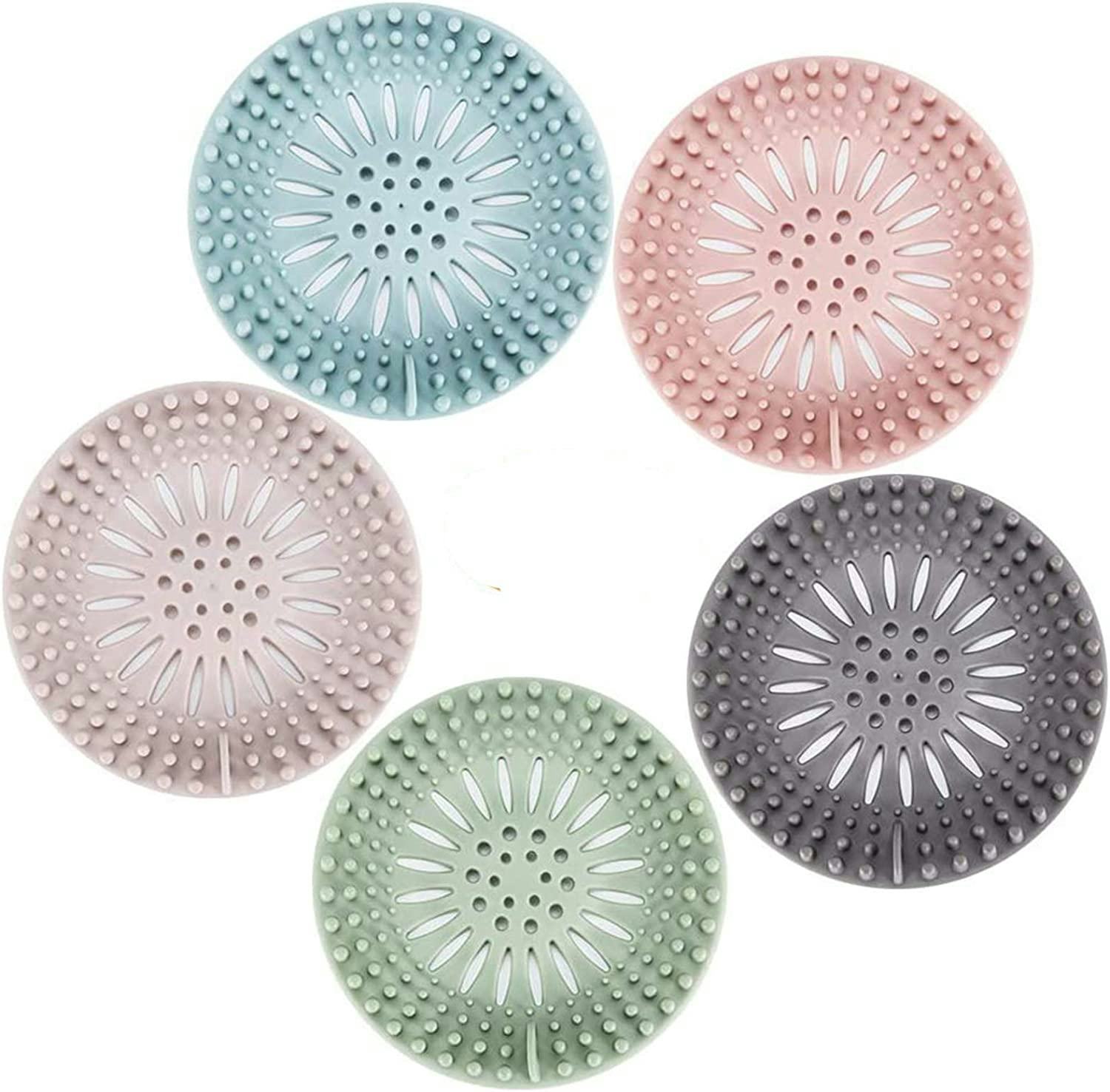 Gotega Shower Drain Hair Catchers (5-Pack)