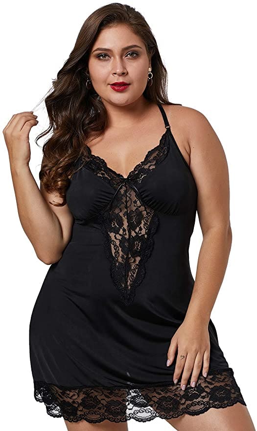 Lime Flare Satin Lingerie Dress