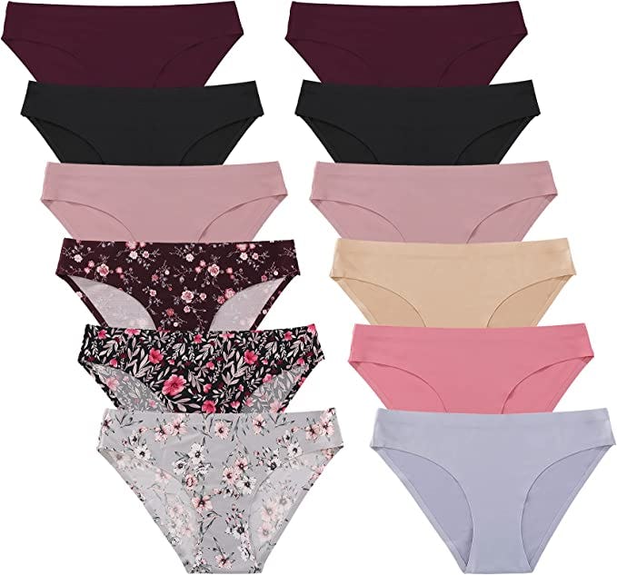FINETOO No-Show Underwear (12-Pack)