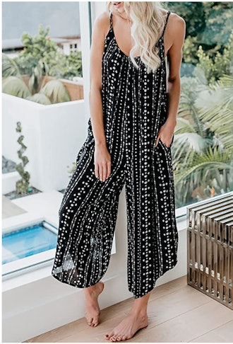 Dokotoo Loose Spaghetti Strap Jumpsuit