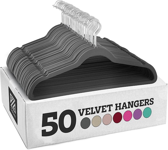 Zober Nonslip Velvet Hangers (50-Pack)