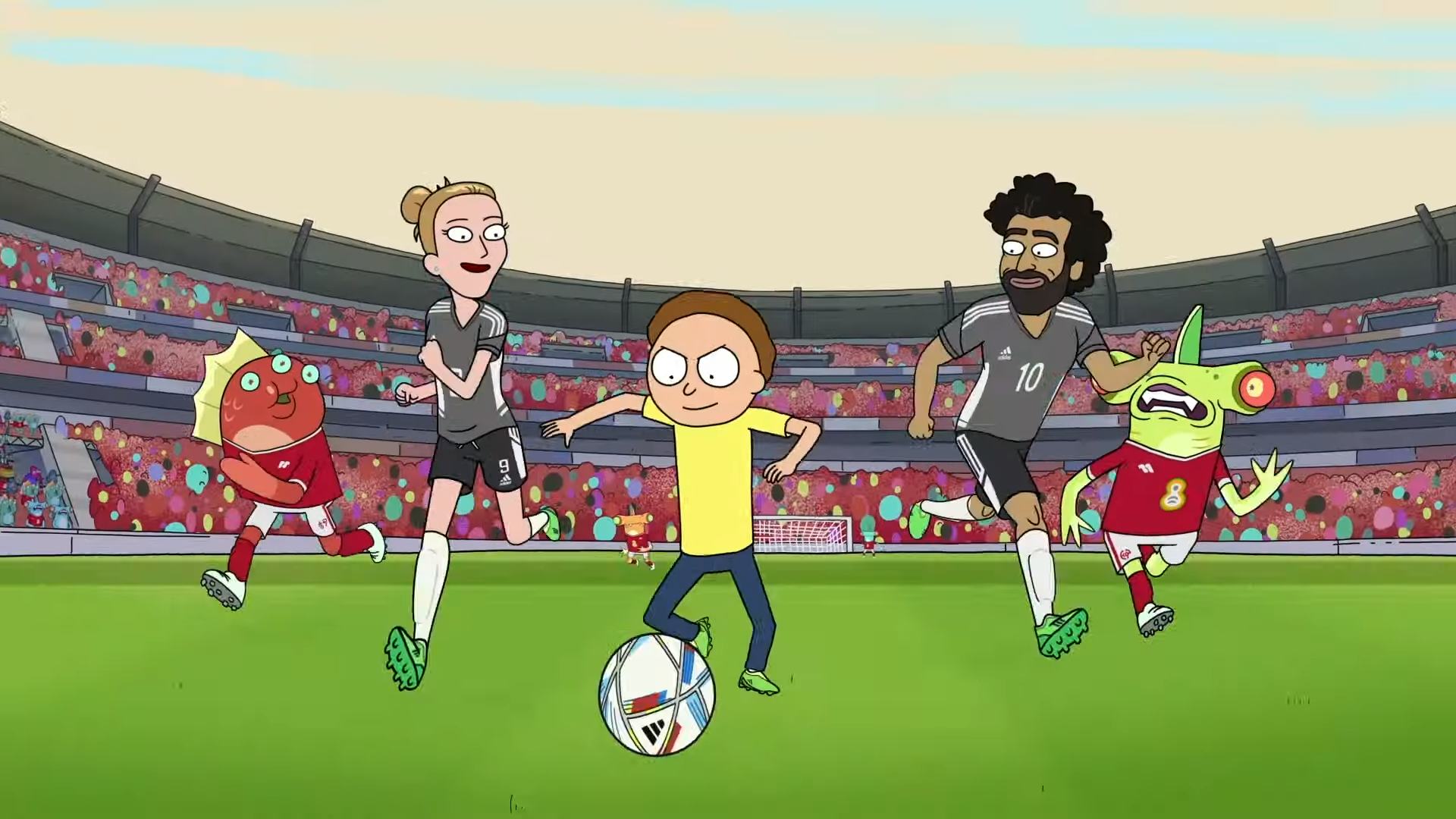 Rick and Morty Adidas soccer cleats make Morty a football star