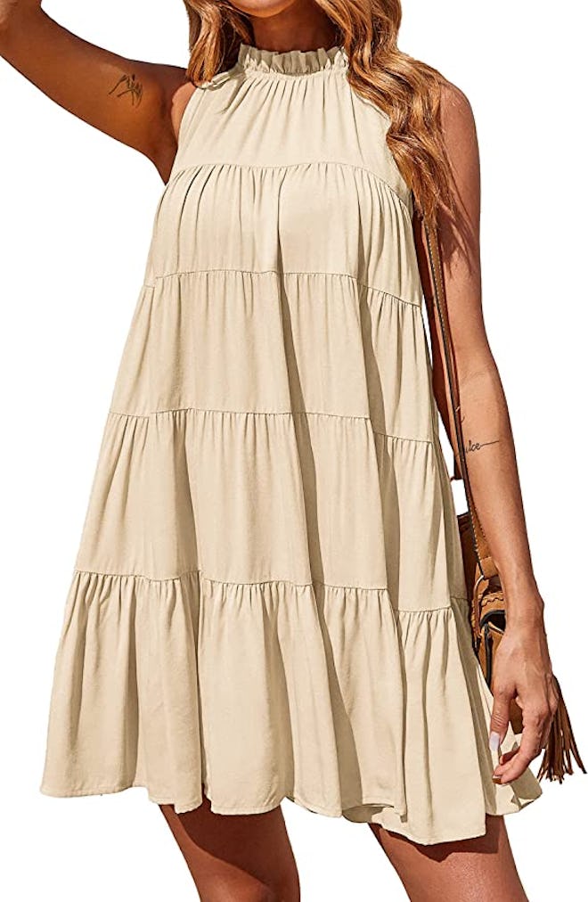 Okiwam Tiered Swing Dress