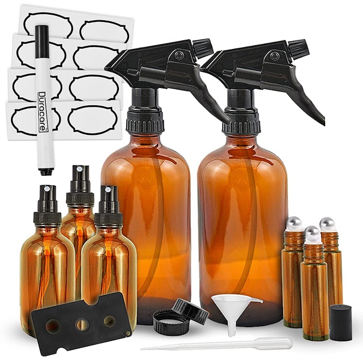 Duracare Amber Glass Spray Bottles