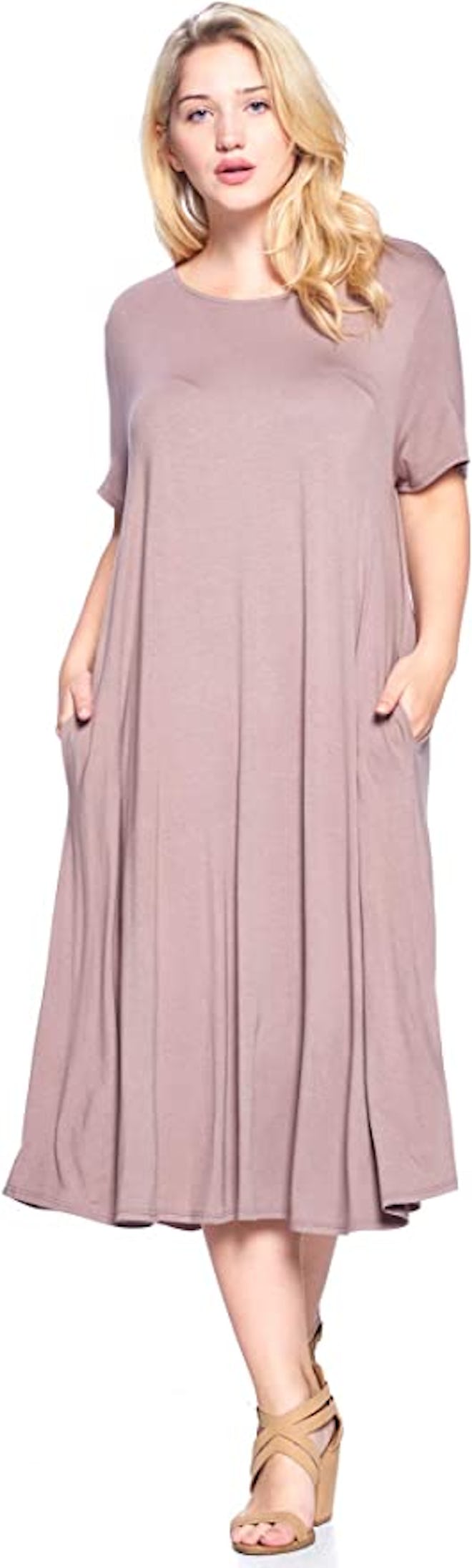 Modern Kiwi Flowy Midi Dress