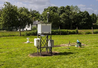 A weather station at the Durham University Observatory.