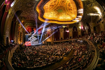 The interior of the King's Theater during Call of Duty Major IV.