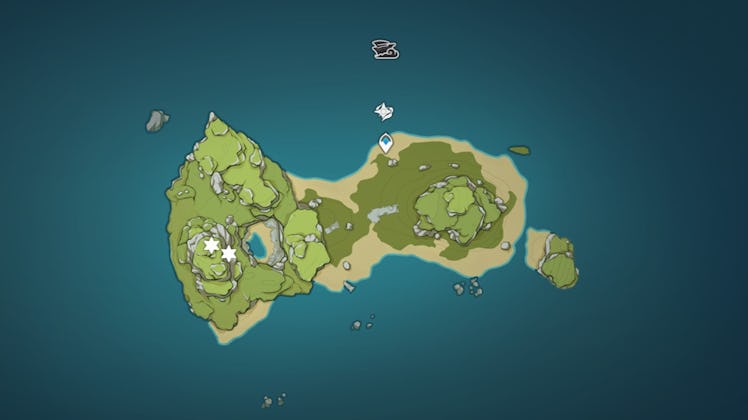 minacious isle map