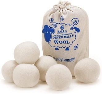 Handy Laundry Wool Dryer Balls (6-Pack) 