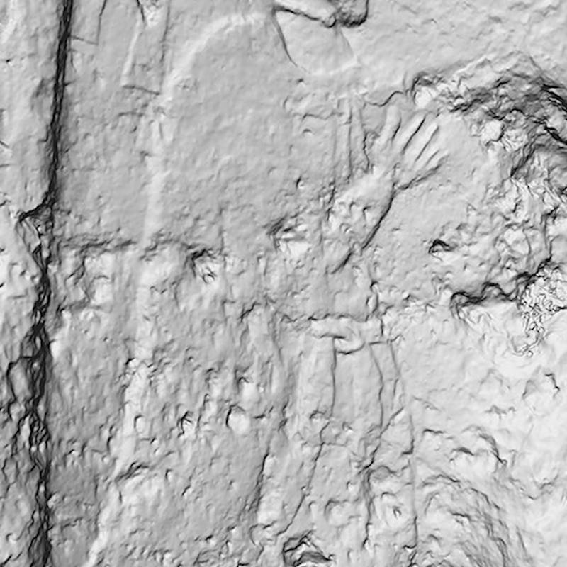 Carving of a king-like figure at Rabana-Merquly fortress