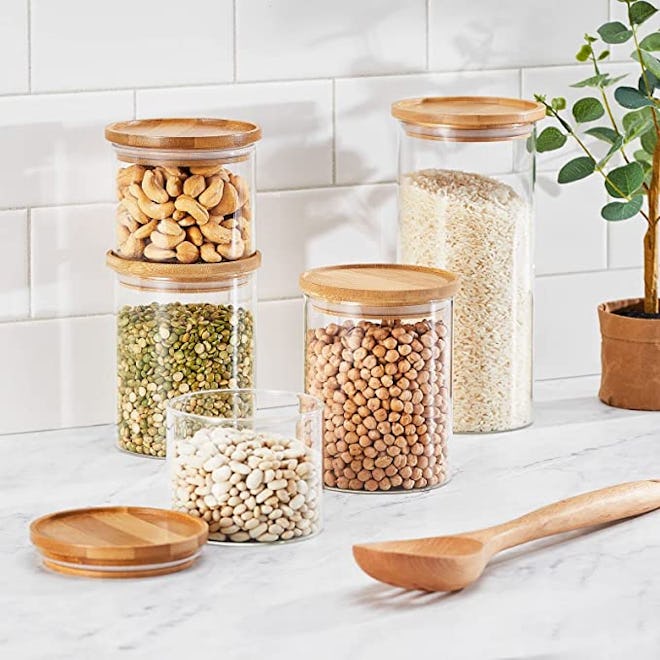 mDesign Storage Glass Canister (Set of 5)