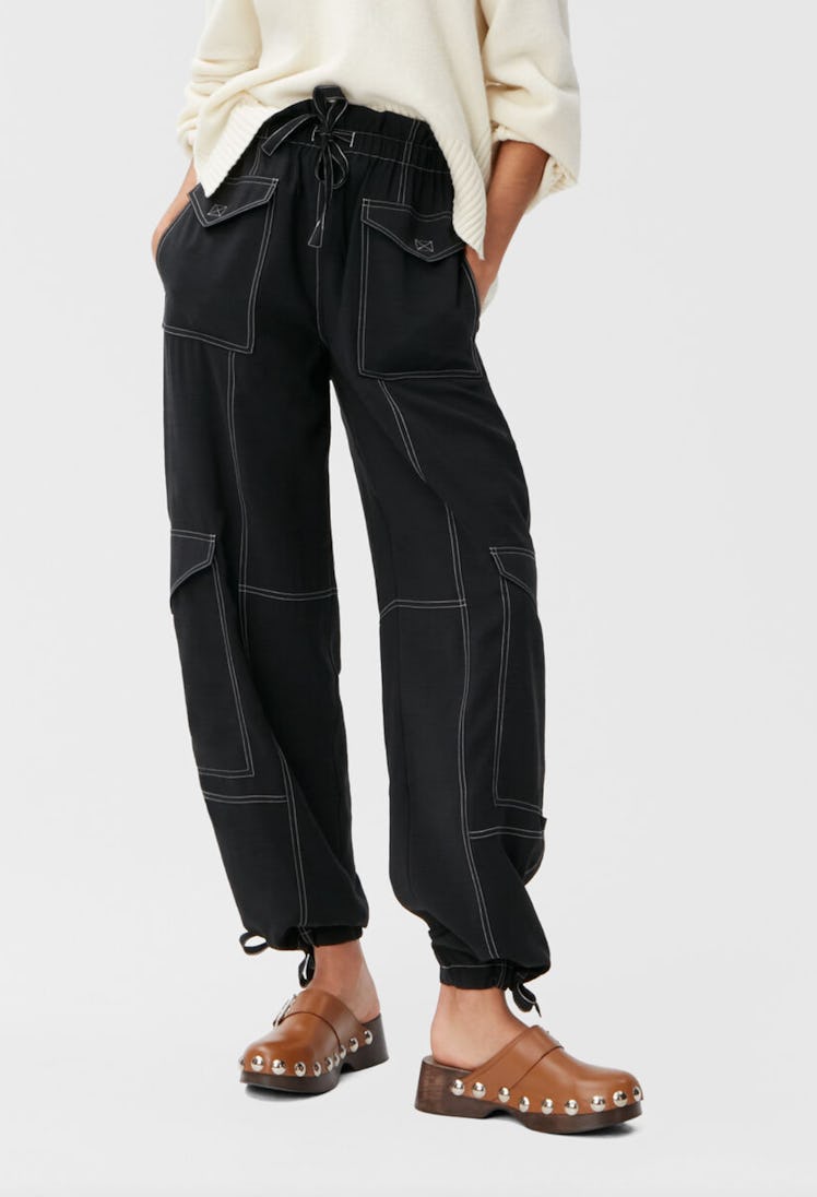 Slub Cargo Trousers