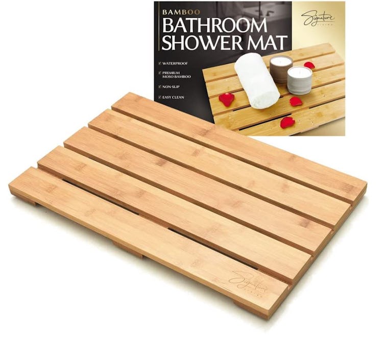 Signature Living Bamboo Bath Mat 