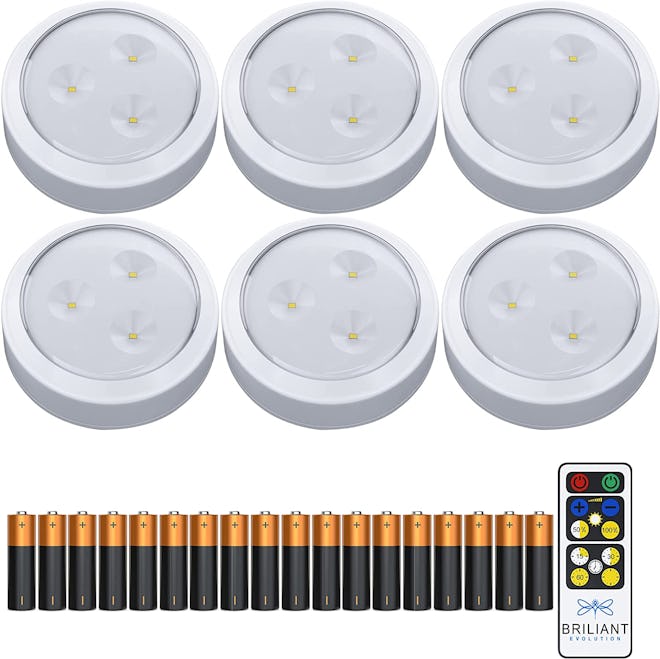 Brilliant Evolution LED Puck Lights (6-Pack)