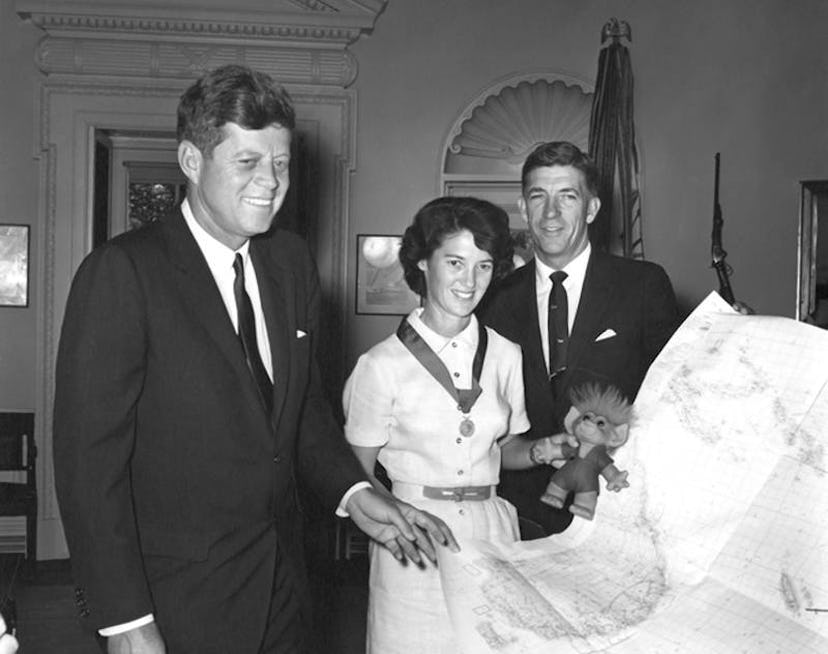 JFK and pilot Betty Miller