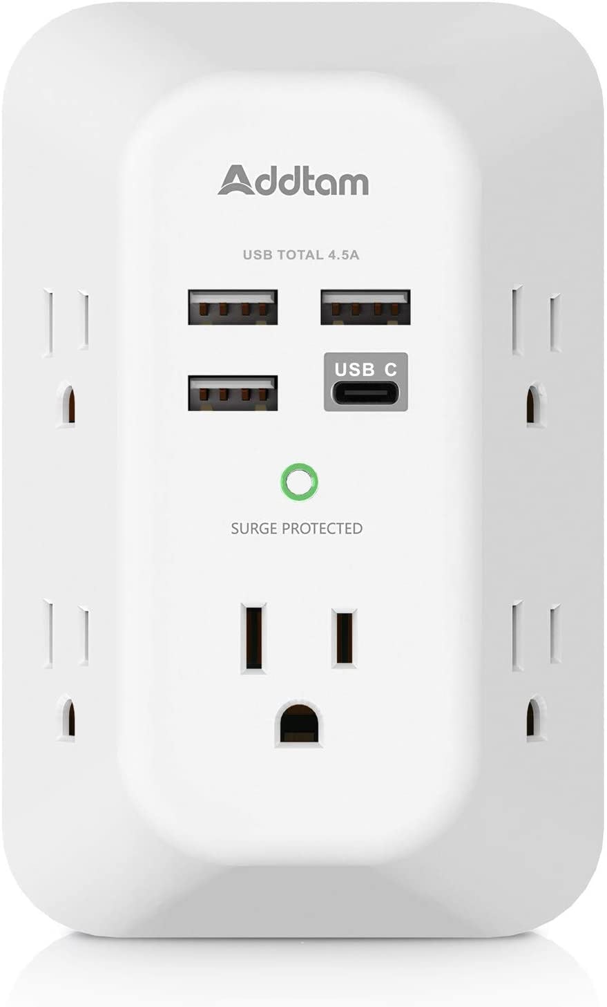 Addtam USB Outlet Extender