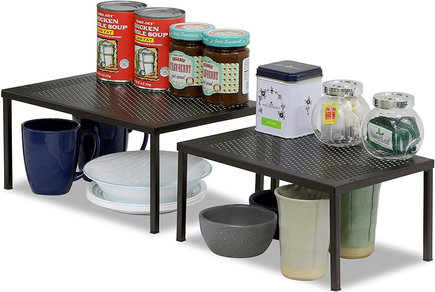 Simple Houseware Shelf Organizer (2-Piece Set)