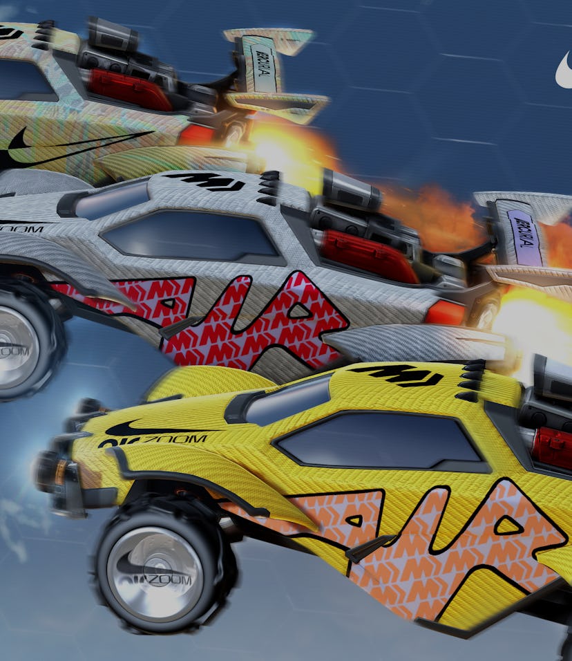 Psyonix x Nike Air Zoom Mercurial 'Rocket League' car decals