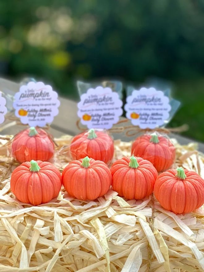 etsy GloryParty, Pumpkin Soap Favors