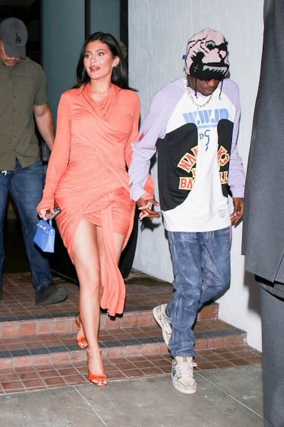 Kylie Jenner in Alexander Vauthier PVC platform heels
