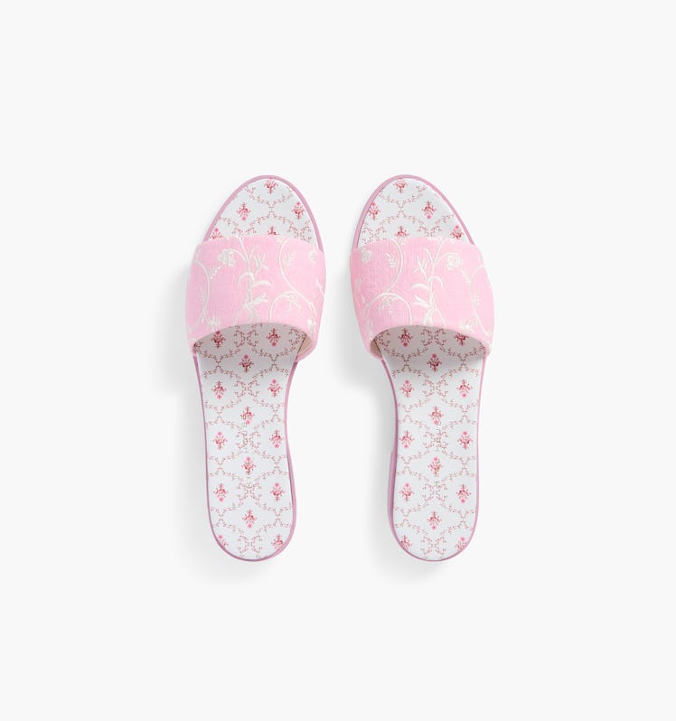 The City Slide in Pink Embroidery