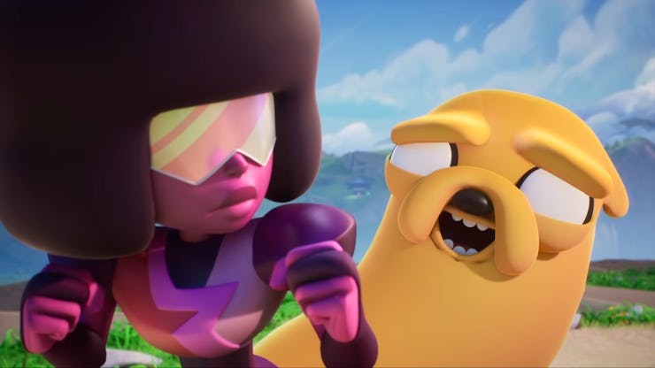 Jake looking worried at Garnet