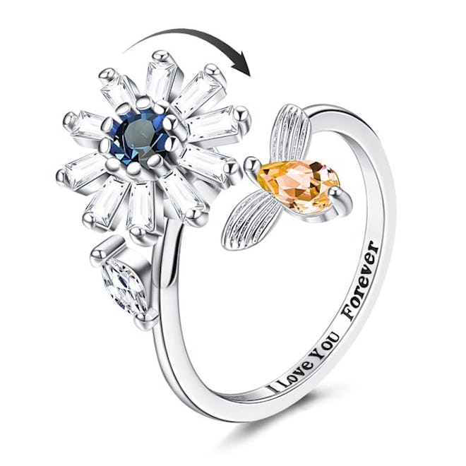 Lmlly Sunflower Spinner Ring