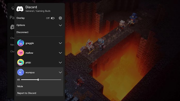 Discord voice channels on Xbox