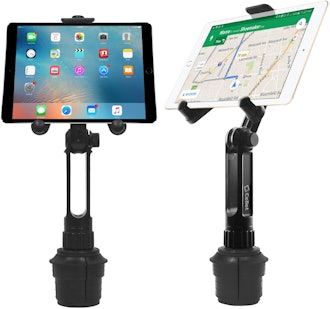 This Cellet model with a long, sturdy arm is one of the best best cup holder mounts for tablets.