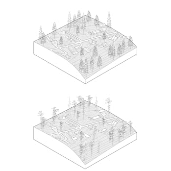 a before and after of moving communities out of the way of the worst fires