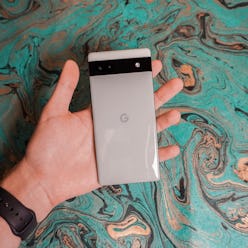 The back of the Pixel 6a.