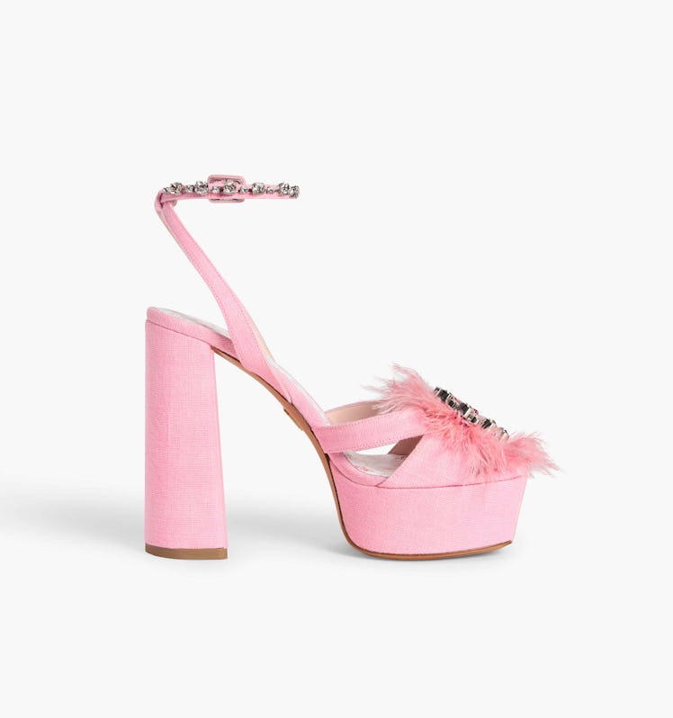 The Party Platform in Pink Feather