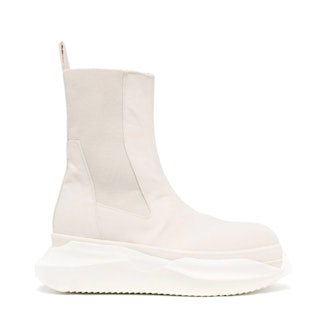 Rick Owens DRKSHDW Women's White Beatle Abstract Oversized Boots