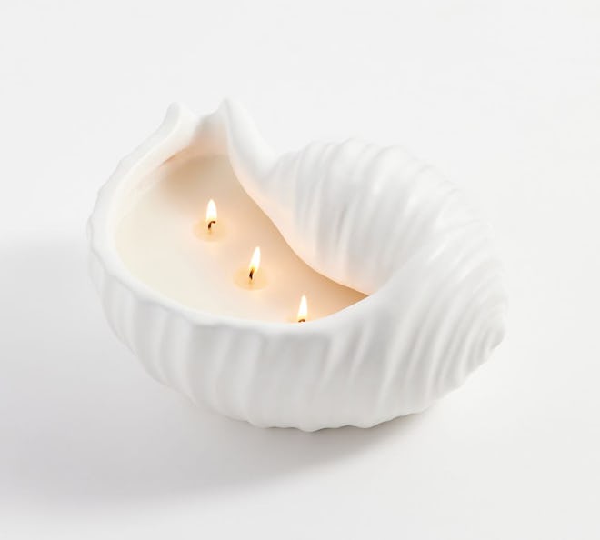 Seashell Ceramic Candle