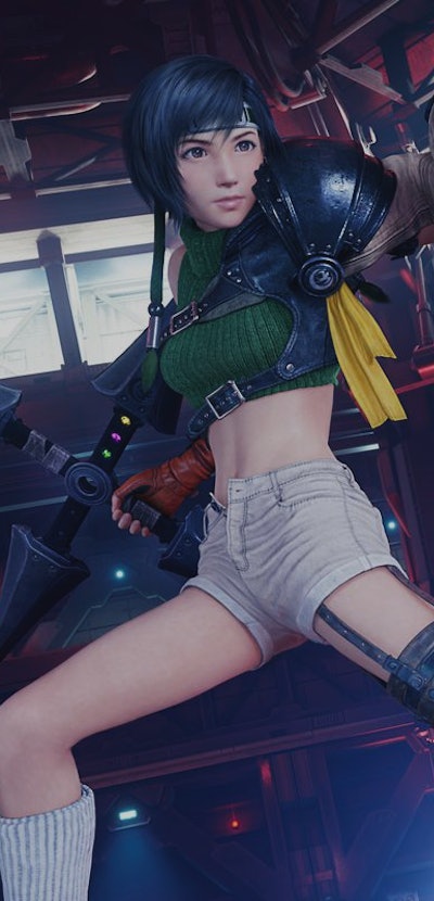 A screenshot of Yuffie in Final Fantasy 7 Remake Intermission from the PlayStation Summer Sale 2022