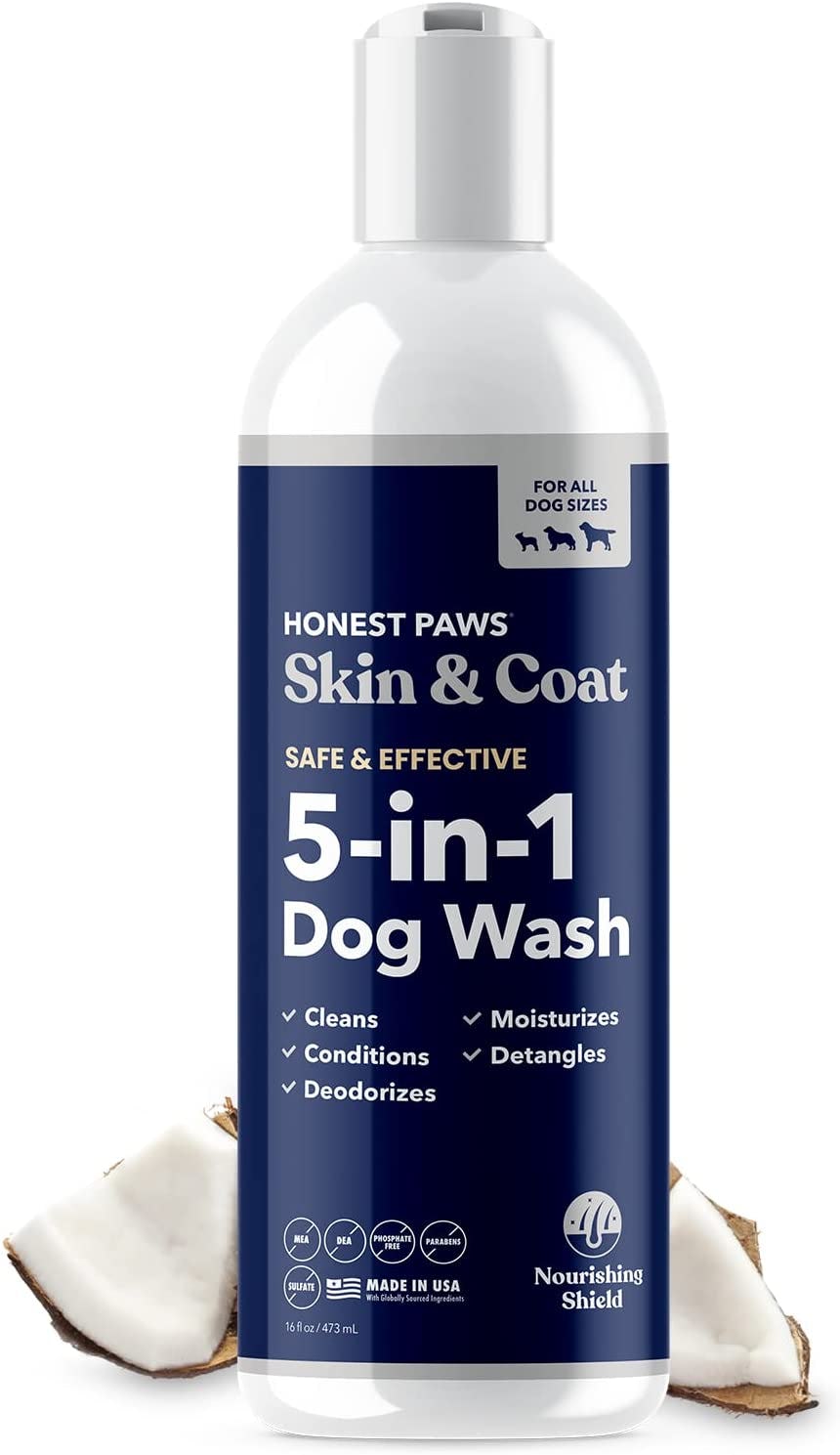 Honest Paws 5-in-1 Oatmeal Shampoo and Conditioner