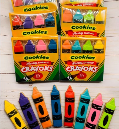 crayon shaped cookies
