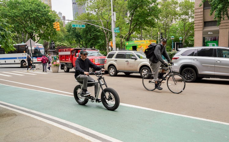 Super73-Z Miami electric bike riding in New York City.