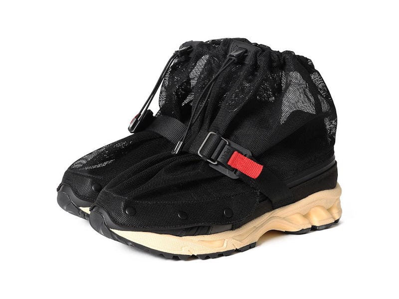 Beams and Asics Bespoke Gel-Kayano 14 Gore-Tex sneaker with a built-in mosquito net