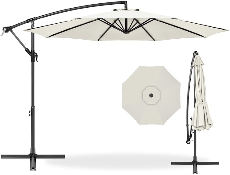 Best Choice Products 10ft Offset Hanging Market Patio Umbrella